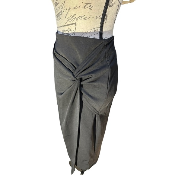 Kate Kasin Black Pencil Skirt Size Medium NWT - Picture 3 of 5